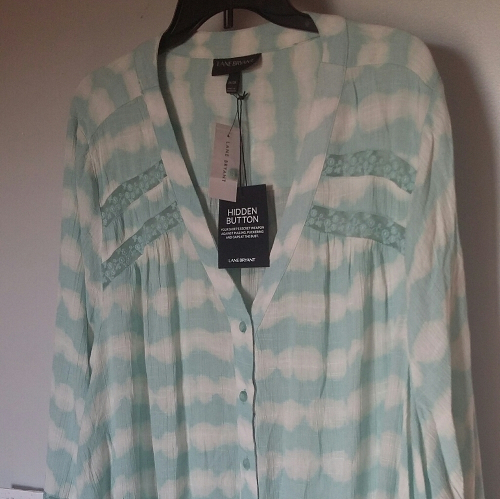 Lane Bryant Womens Top 26/28 Long Sleeve